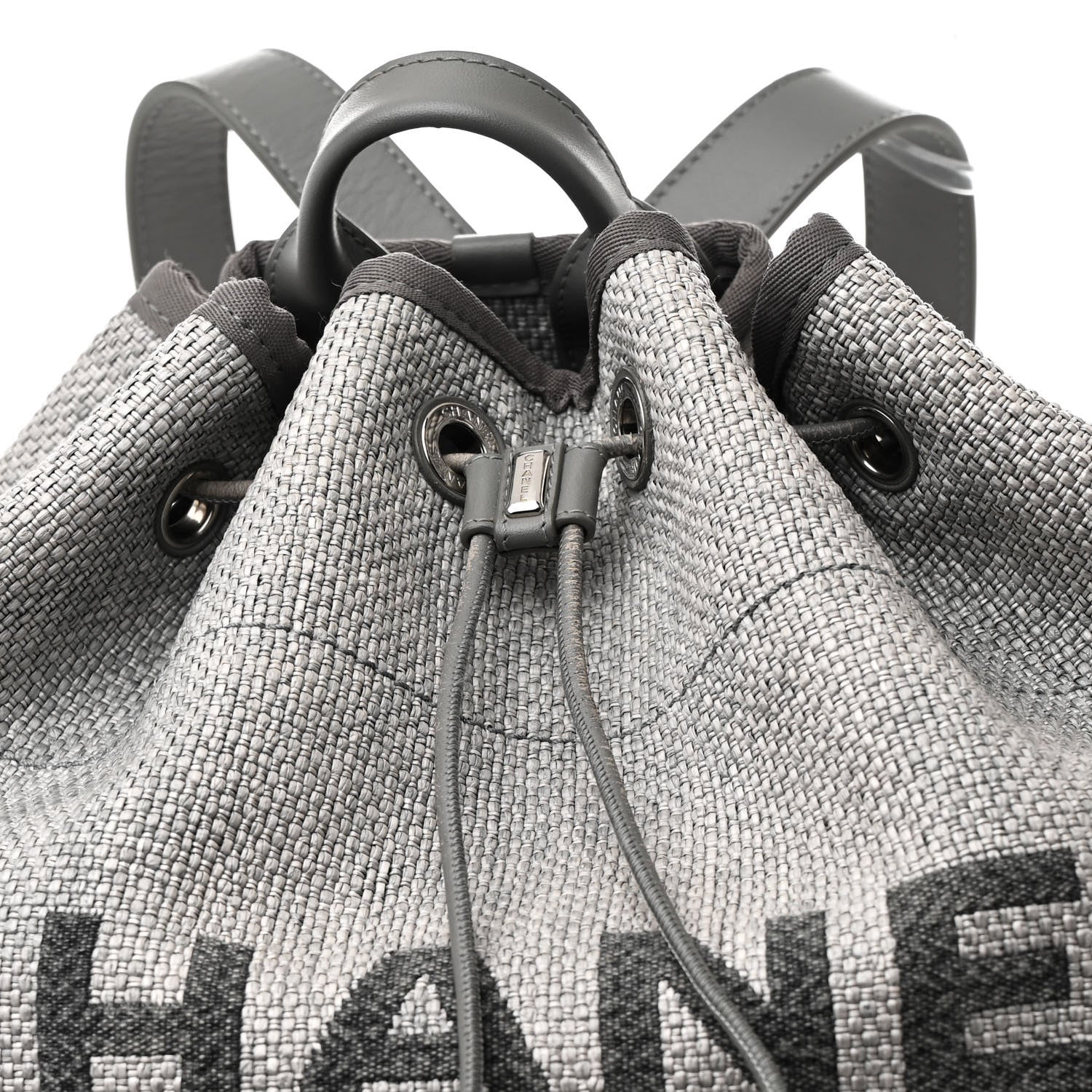 Chanel Canvas Large Deauville Backpack Grey 1609489 – FASHIONPHILE
