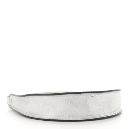 Valentino Garavani Metallic Grainy Calfskin Mini Vlogo Hobo Bag Silver 4 of 15