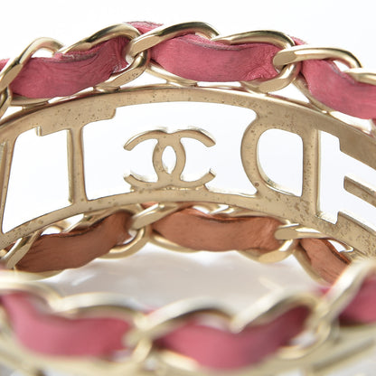 Chanel Lambskin Tweed We Need Bracelet Pink Beige 6 of 9
