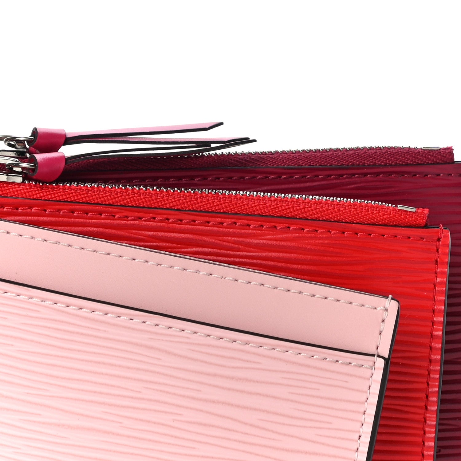 Louis Vuitton Epi Trio Card Case Wallet Rose Ballerine Rouge Fuchsia 9 of 12