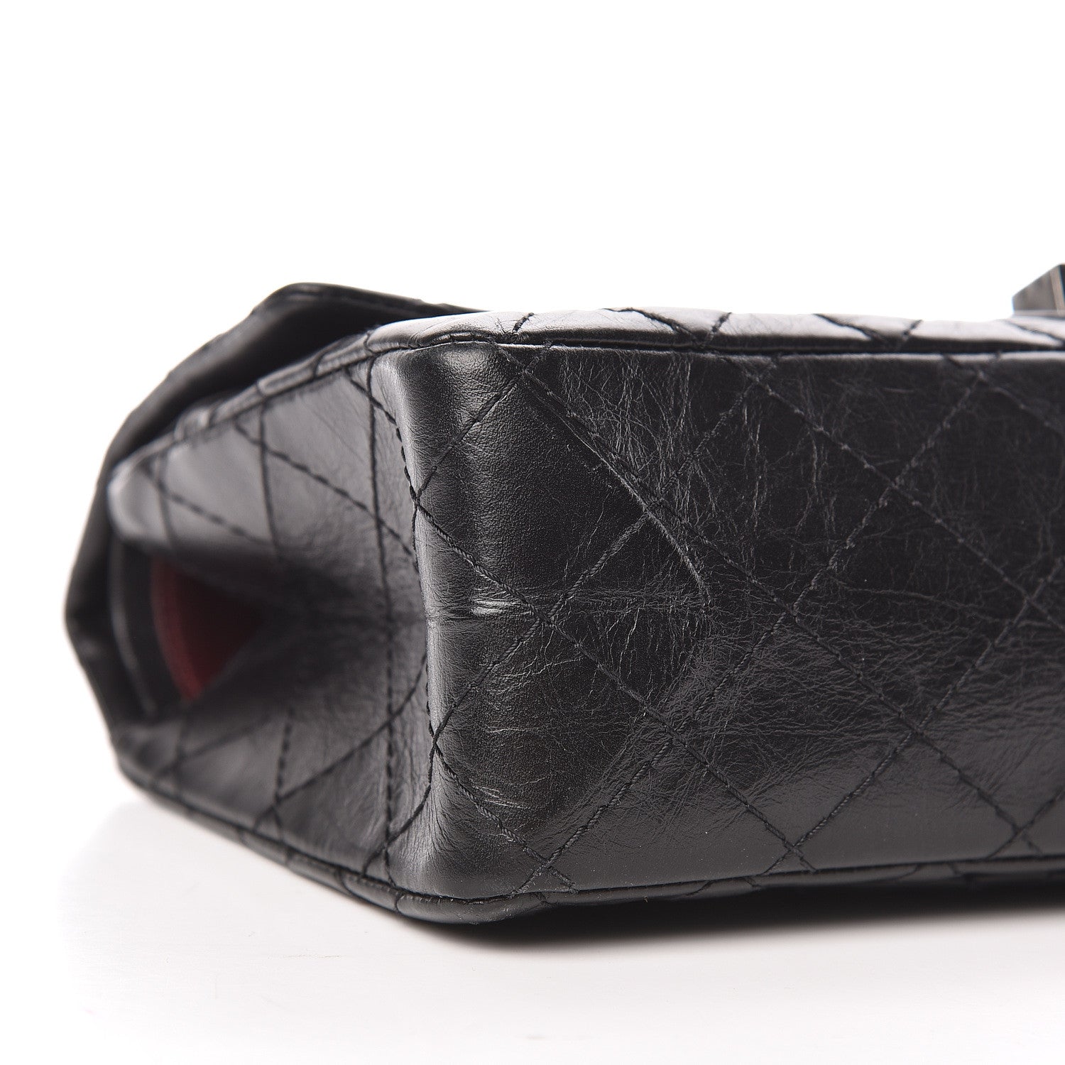 Chanel Aged Calfskin Quilted 2.55 Reissue 225 Flap Black 9 of 11