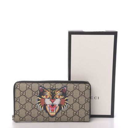Gucci GG Supreme Monogram Angry Cat Zip Around Wallet 8 of 8