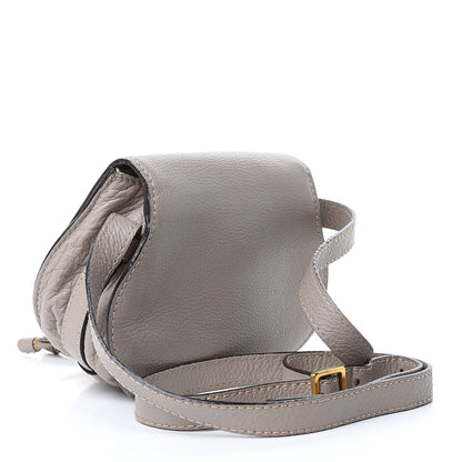 Chloe Calfskin Mini Marcie Round Crossbody Bag Cashmere Grey 3 of 10