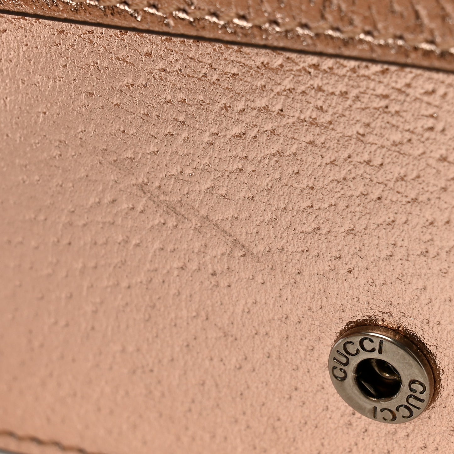 Metallic Calfskin Super Mini Dionysus Shoulder Bag Rose Gold