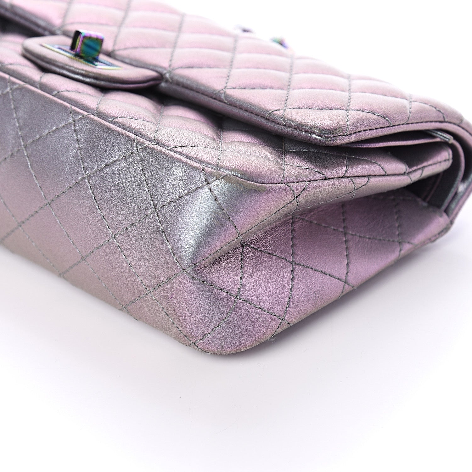 Chanel Iridescent Lambskin Quilted 2.55 Reissue 225 Flap Light Purple 8 of 8
