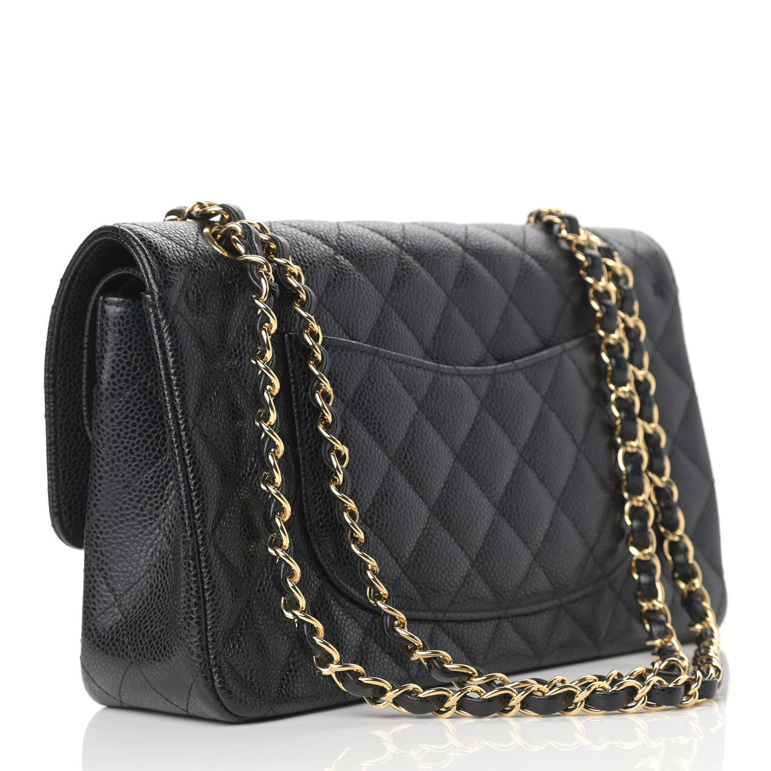 Chanel Caviar Quilted Medium Double Flap Black 3 of 15