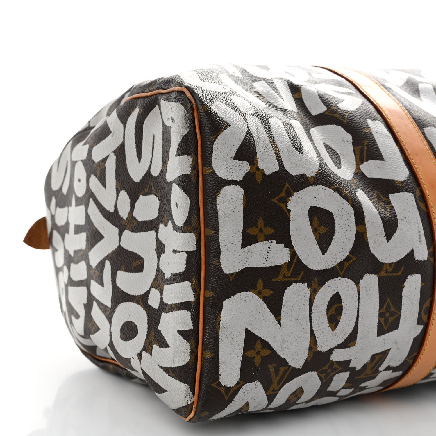 Louis Vuitton Monogram Graffiti Keepall 50 Silver 8 of 12