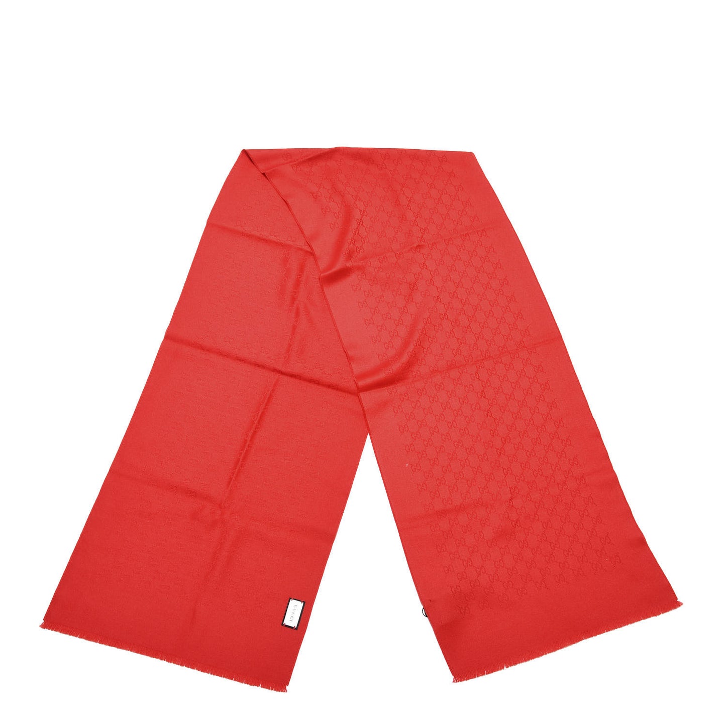 Cashmere GG Monogram Gem Lux Scarf Flame