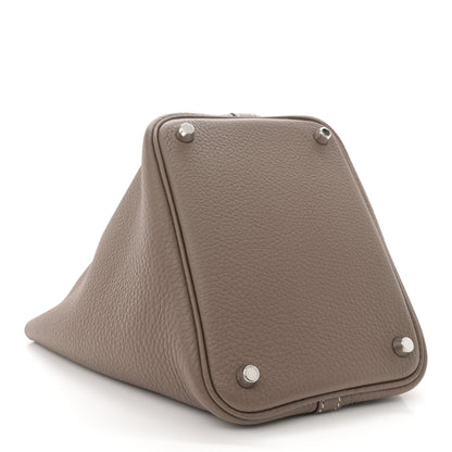 Hermes Taurillon Clemence Picotin Lock 18 PM Etoupe 4 of 10