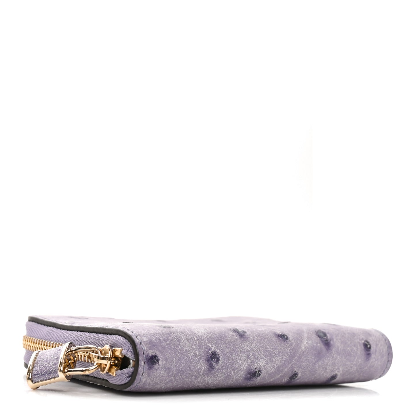 Ostrich Zippy Coin Purse Purple