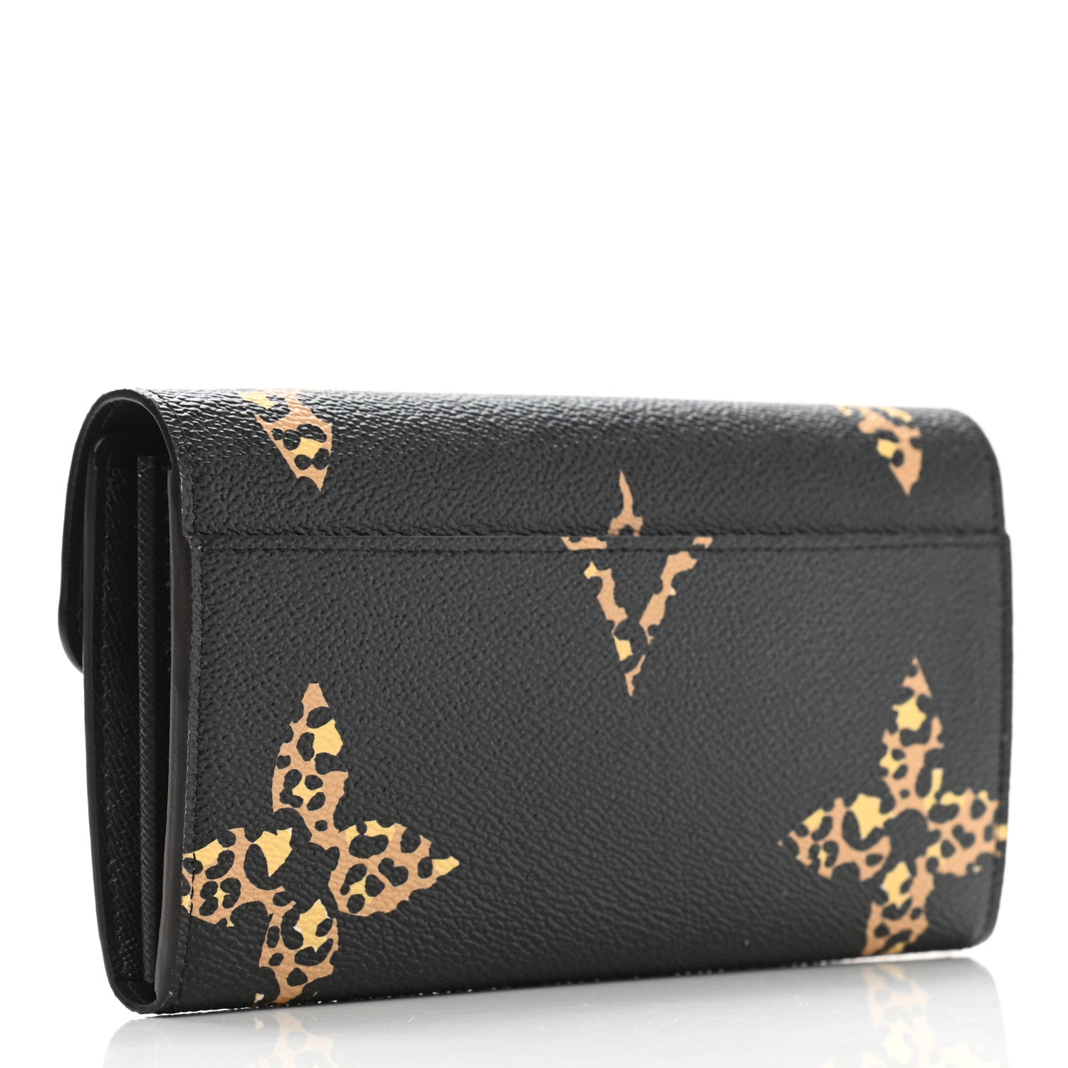 Louis Vuitton Monogram Giant Jungle Sarah Wallet Black 3 of 8