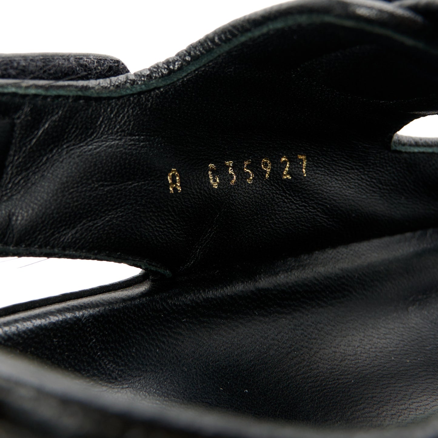 Grained Calfskin Velcro Dad Sandals 40 Black
