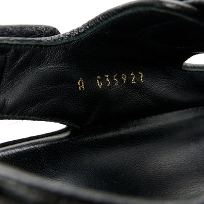 Chanel Grained Calfskin Velcro Dad Sandals 40 Black 10 of 10