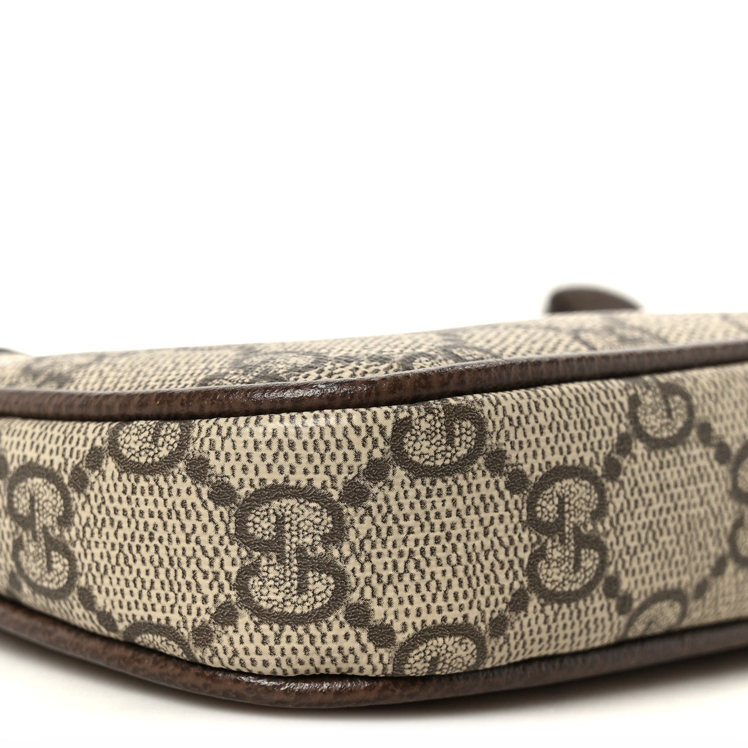 Gucci GG Supreme Monogram Textured Dollar Calfskin Mini Ophidia Chain Bag Beige Ebony 9 of 10