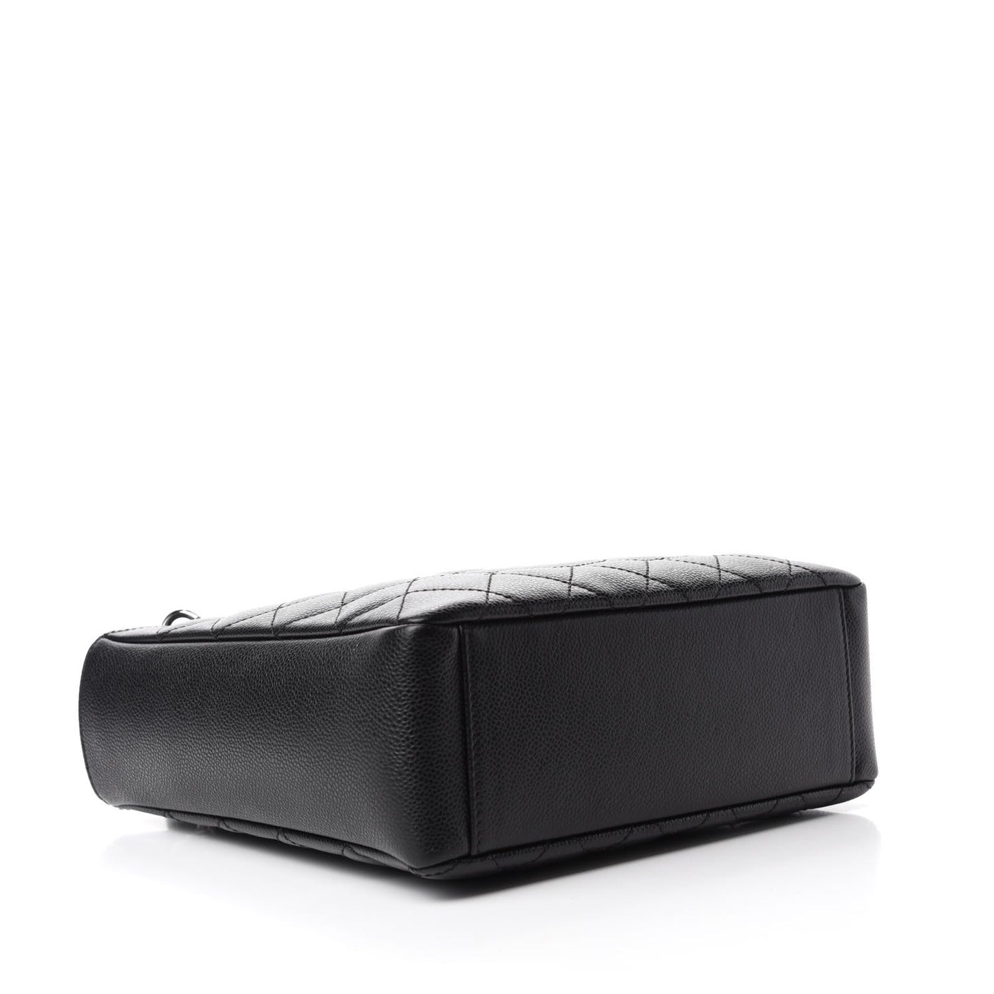 Caviar Quilted Petit Shopping Tote PST Black