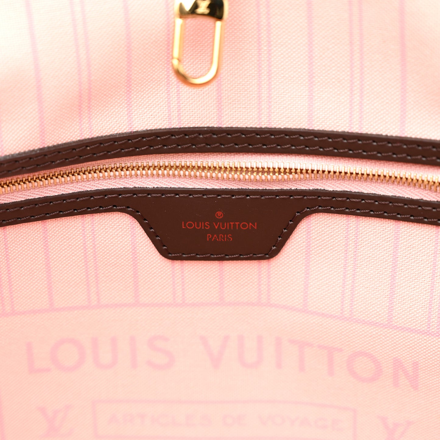 Damier Ebene Neo Neverfull MM Rose Ballerine