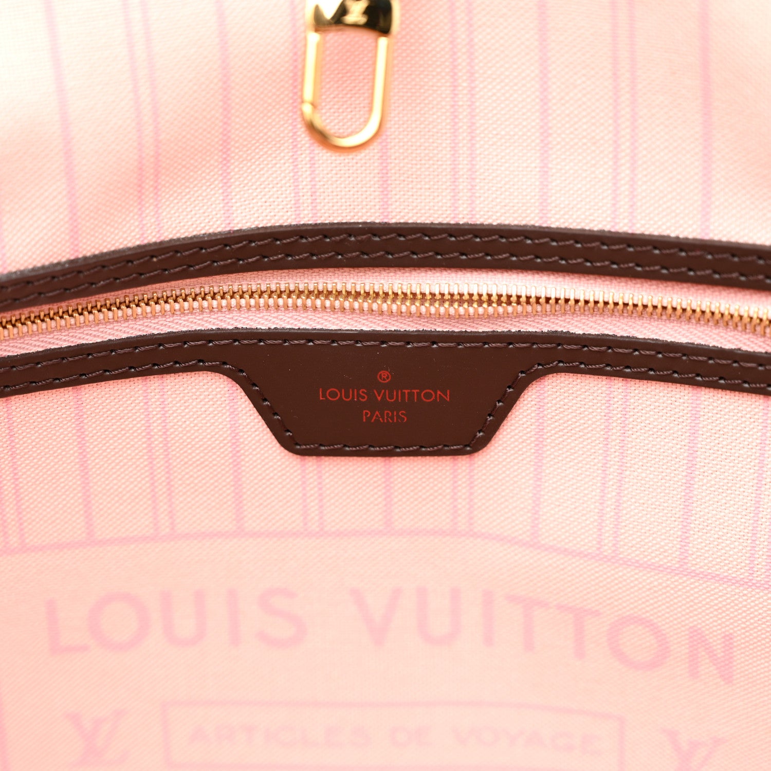 Louis Vuitton Damier Ebene Neo Neverfull MM Rose Ballerine 7 of 10