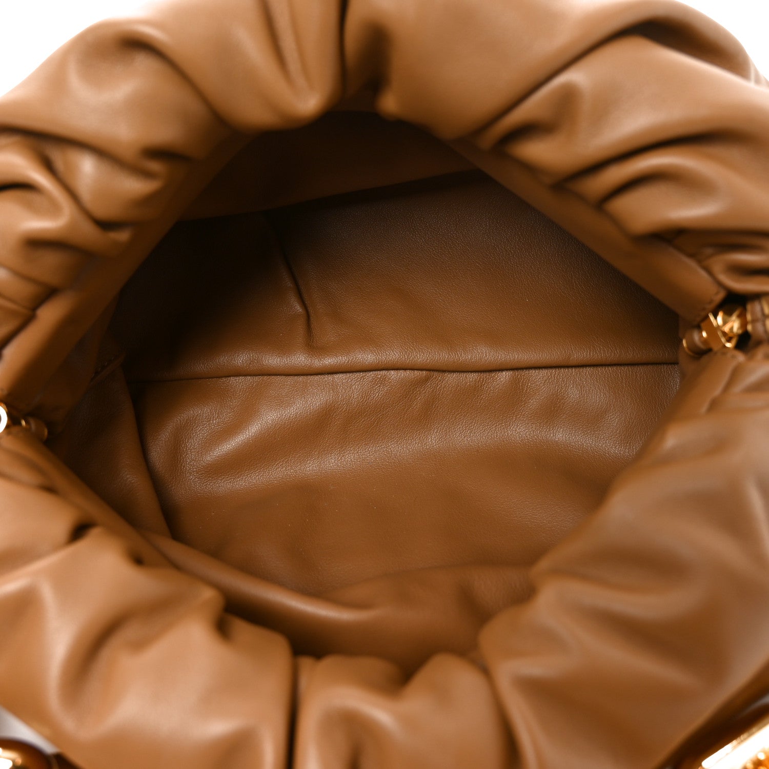 Bottega Veneta Calfskin The Pouch Chain Cammello 5 of 10