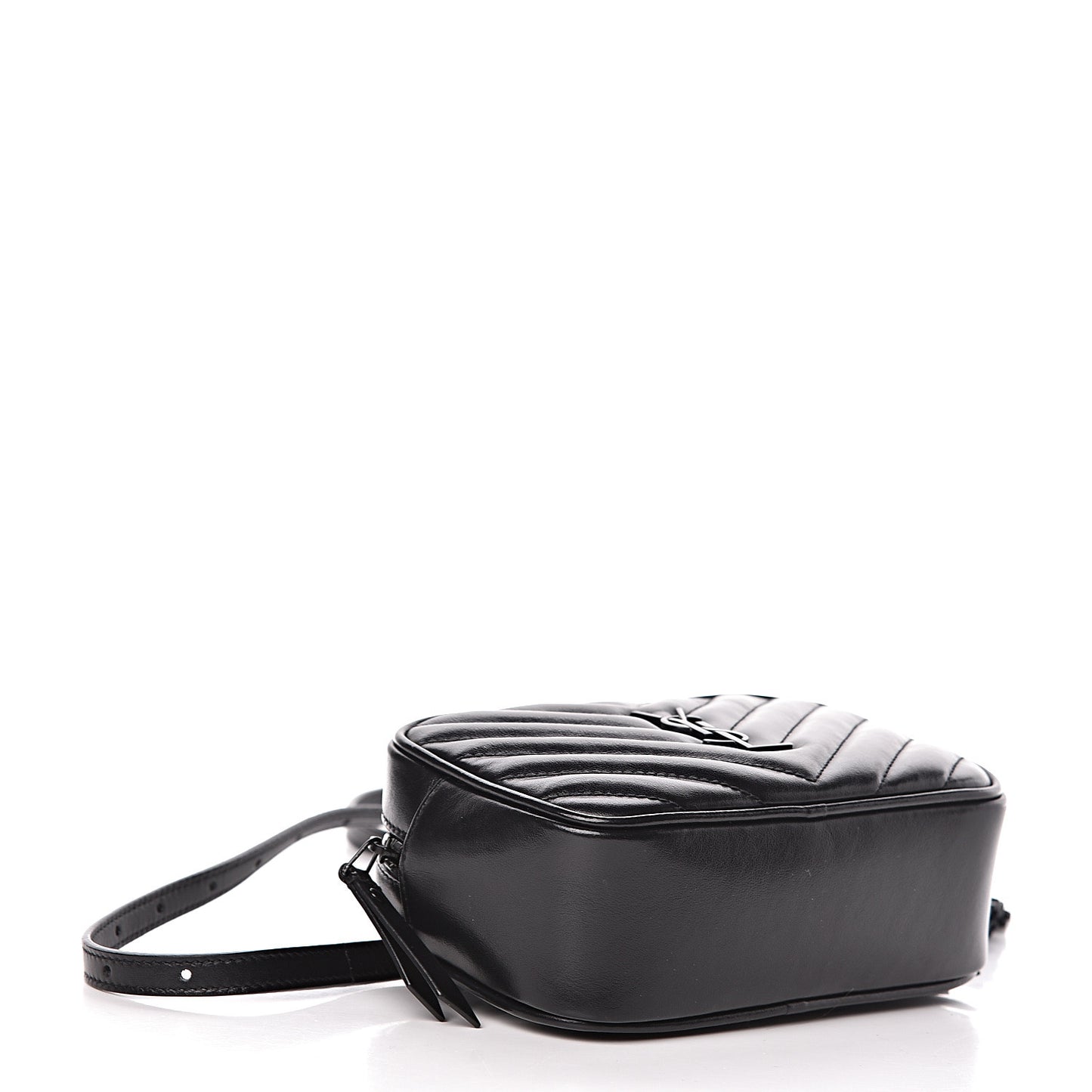 Calfskin Matelasse Monogram Lou Belt Bag Black