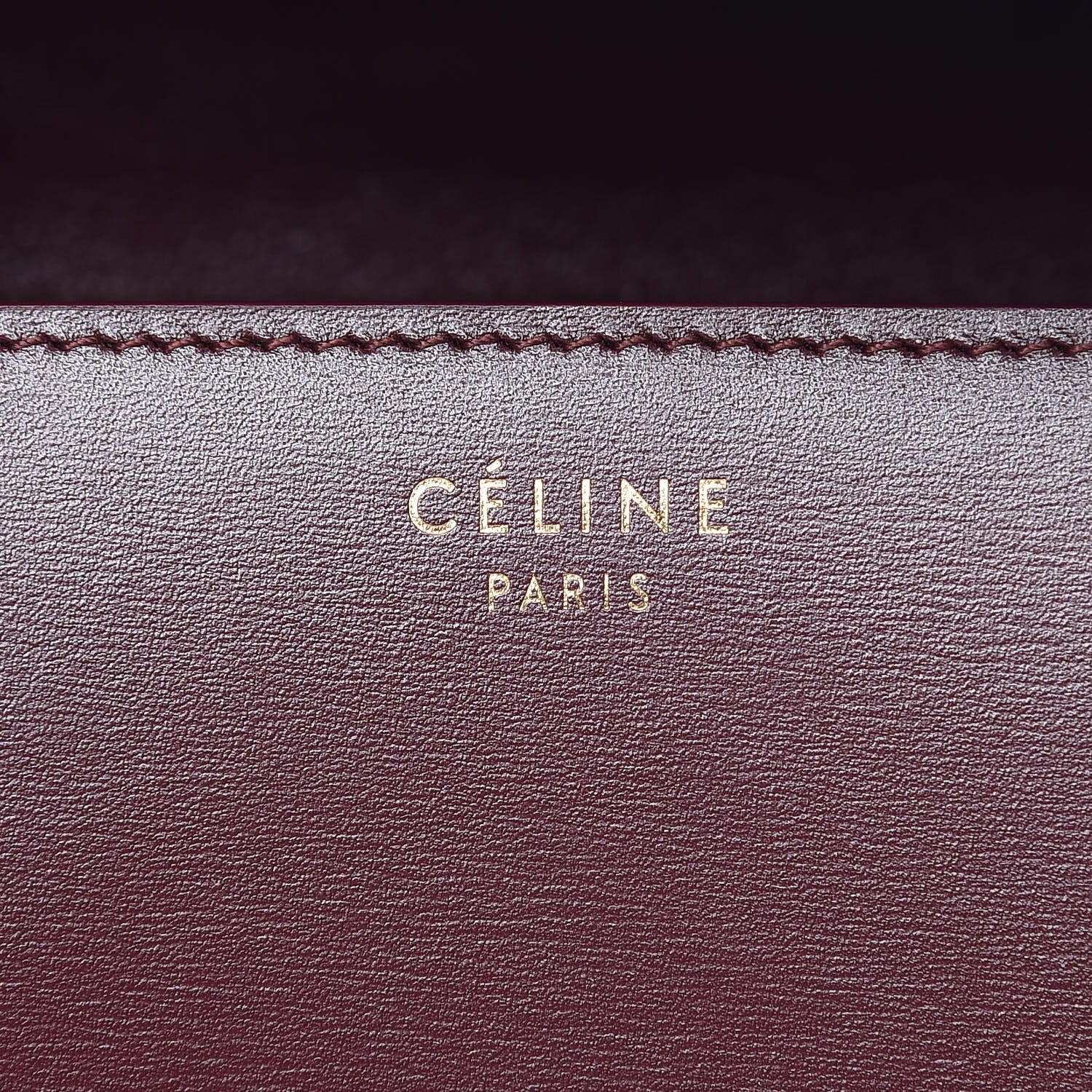 Celine Box Calfskin Medium Classic Box Flap Bag Burgundy 7 of 10