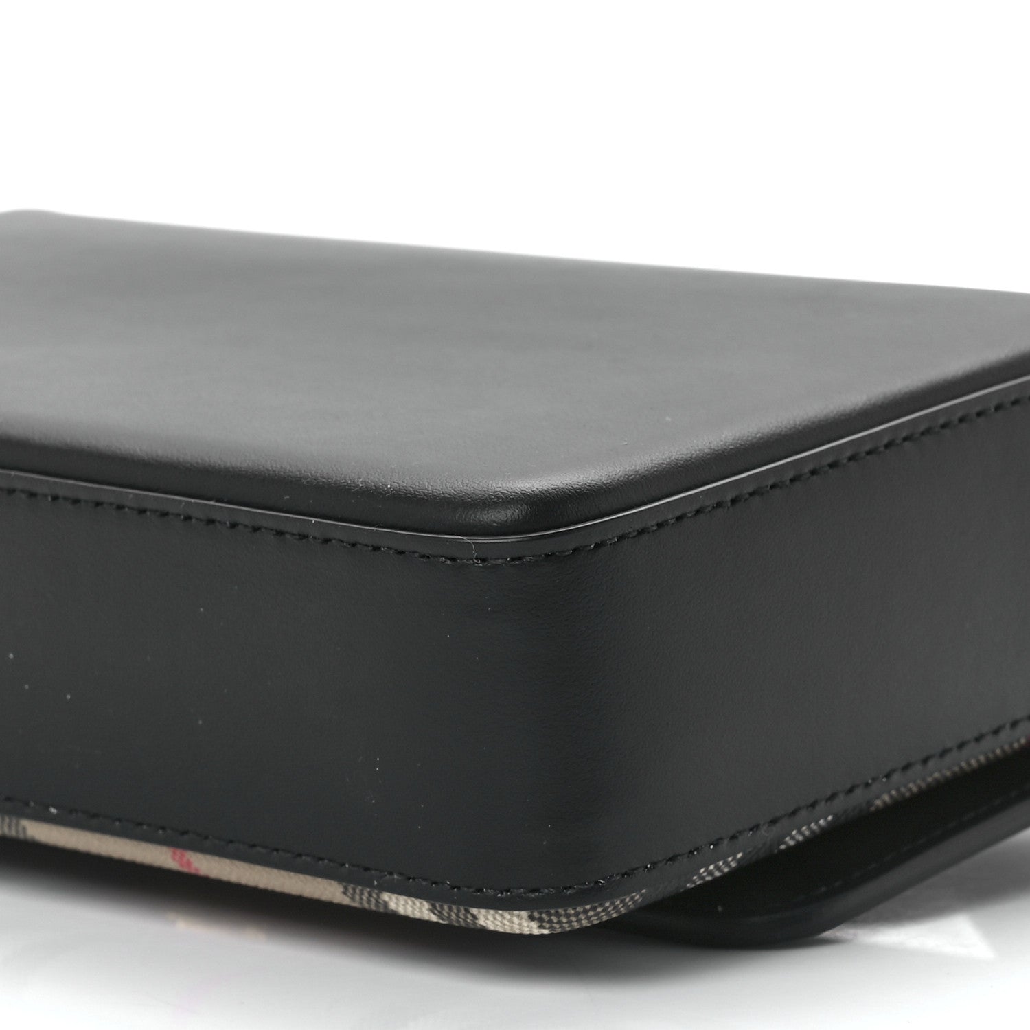 Burberry Calfskin Vintage Check New Hampshire Bag Black 12 of 12