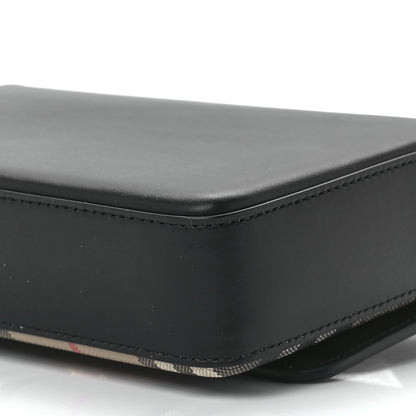 Burberry Calfskin Vintage Check New Hampshire Bag Black 12 of 12