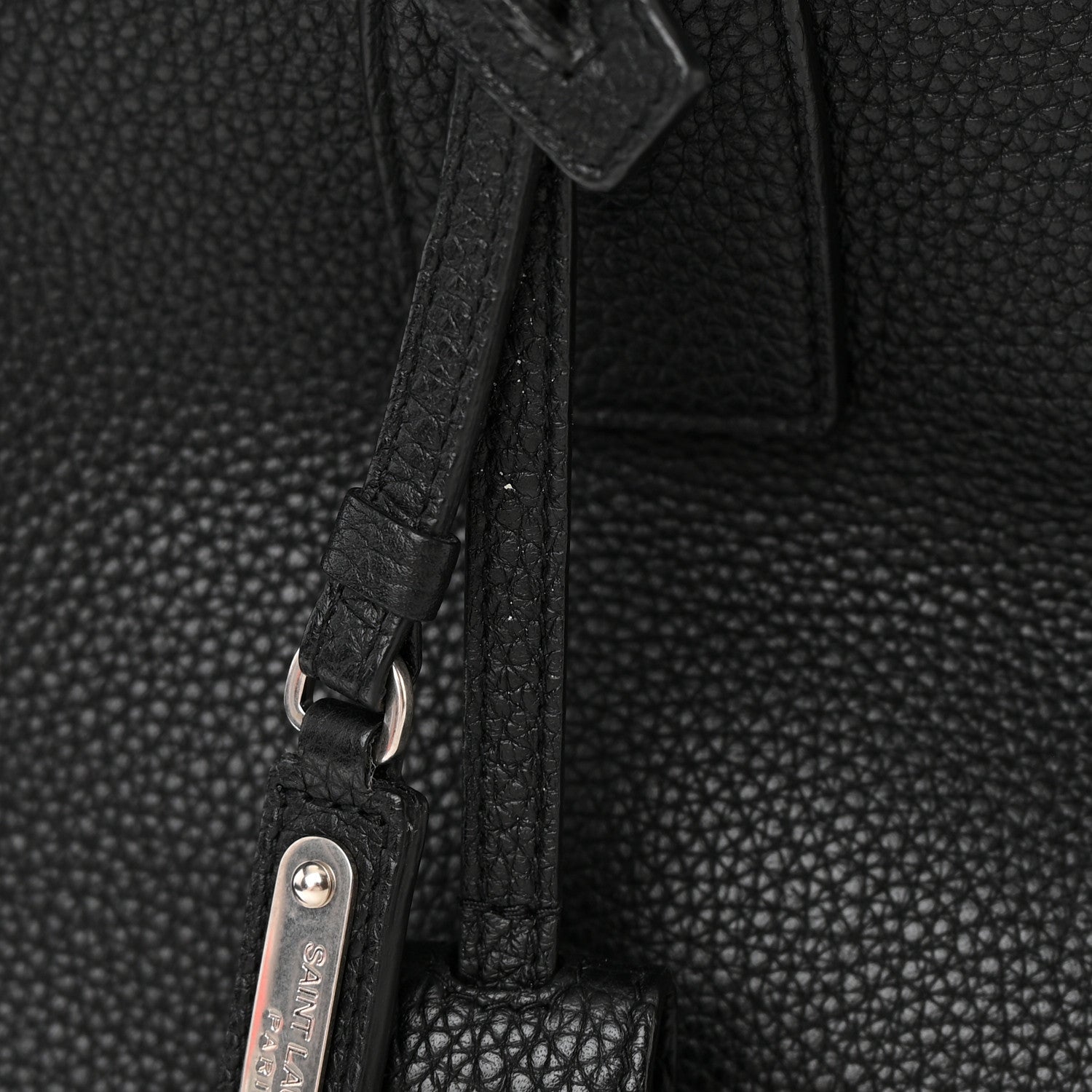 Saint Laurent Grained Calfskin Small Supple Sac De Jour Black 14 of 16