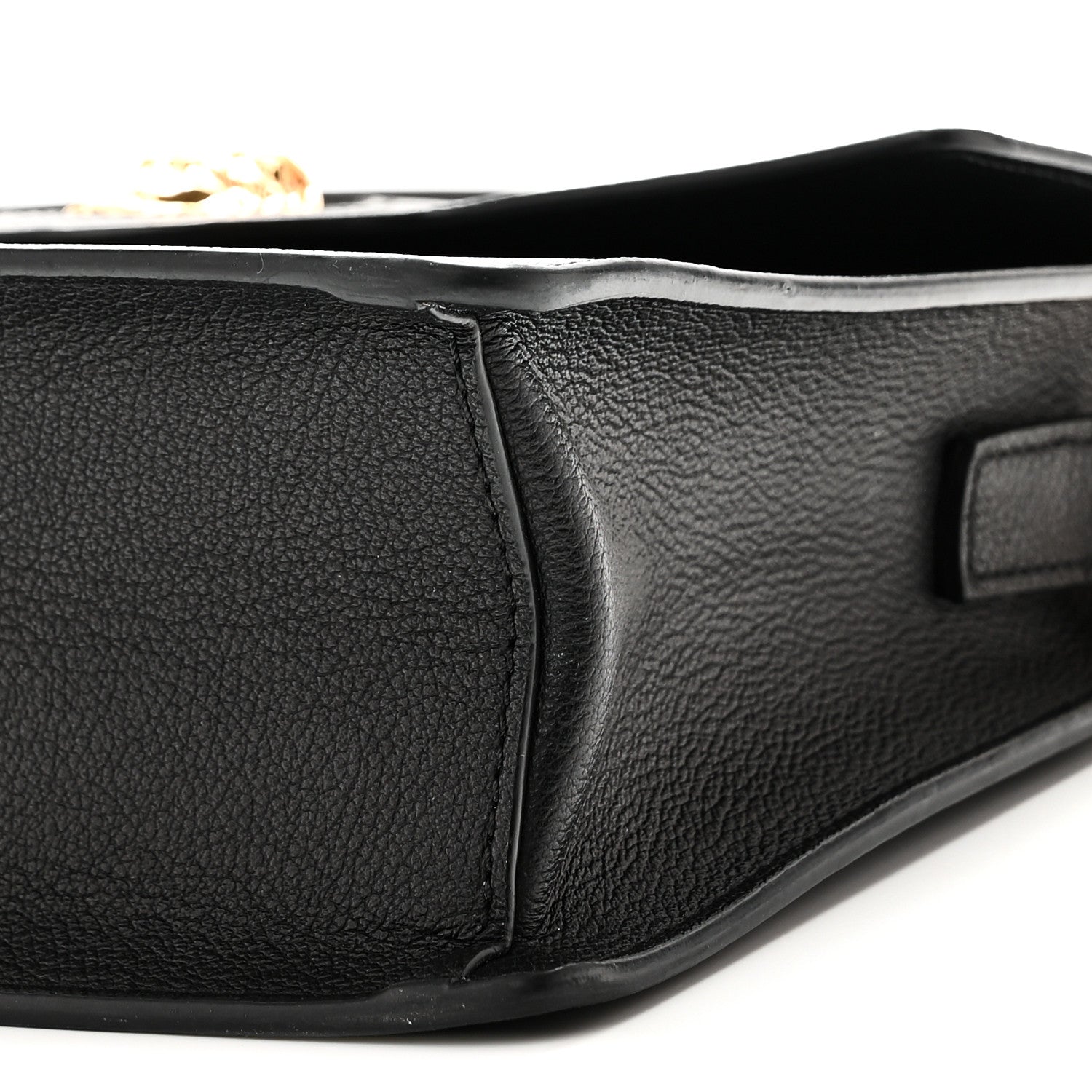 Versace Calfskin La Medusa Top Handle Shoulder Bag Black 9 of 9
