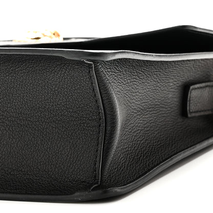 Versace Calfskin La Medusa Top Handle Shoulder Bag Black 9 of 9
