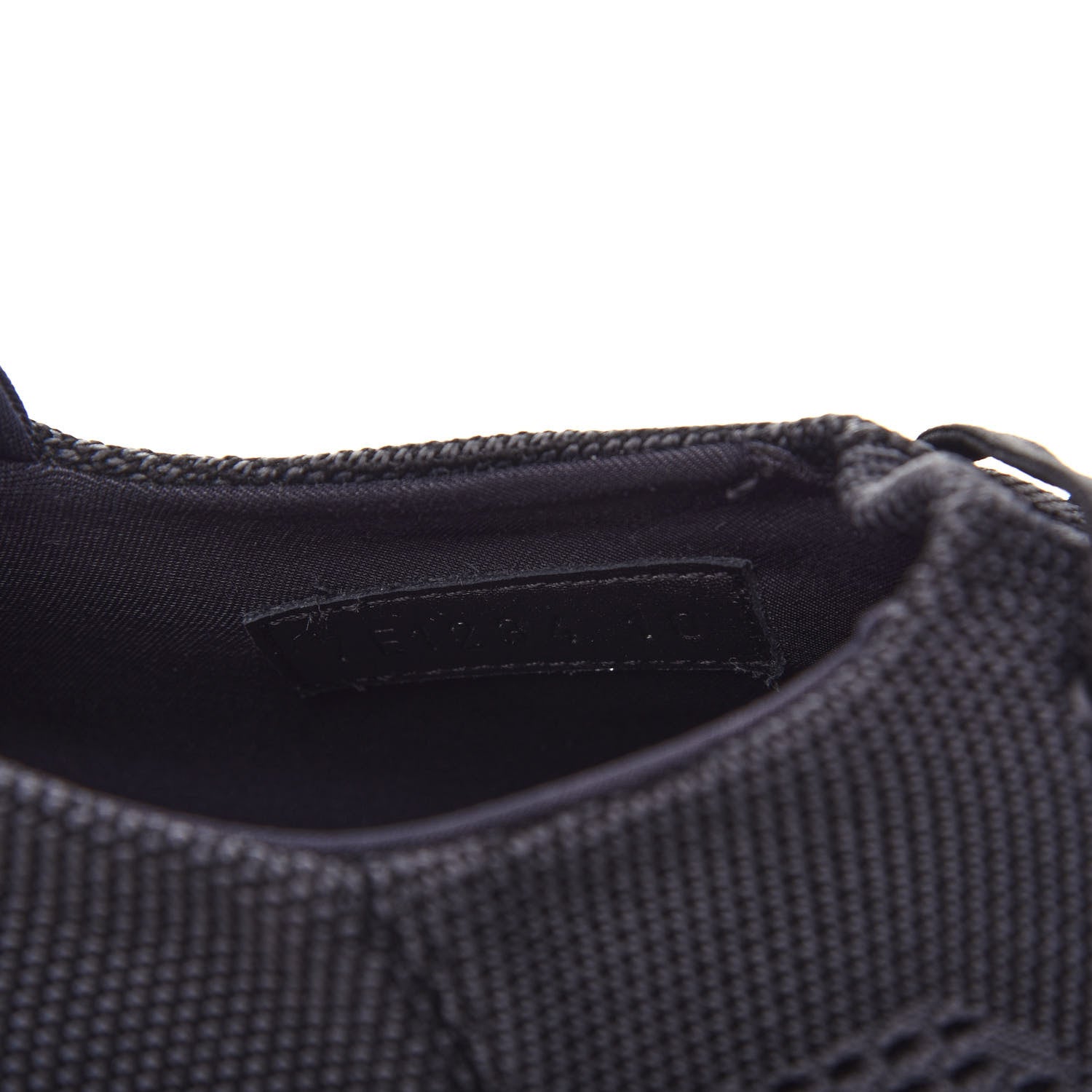 Fendi Jersey Vitello Bi-Color Mens Low Top Sneakers 10 Black Fumo 10 of 11