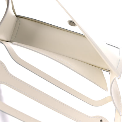 Alexander McQueen Polyurethane Calfskin Transparent Jeweled Knuckle Satchel Clear White 5 of 10