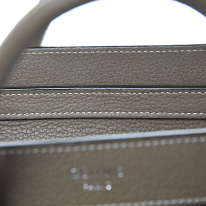 Celine Drummed Calfskin Nano Luggage Souris 8 of 11