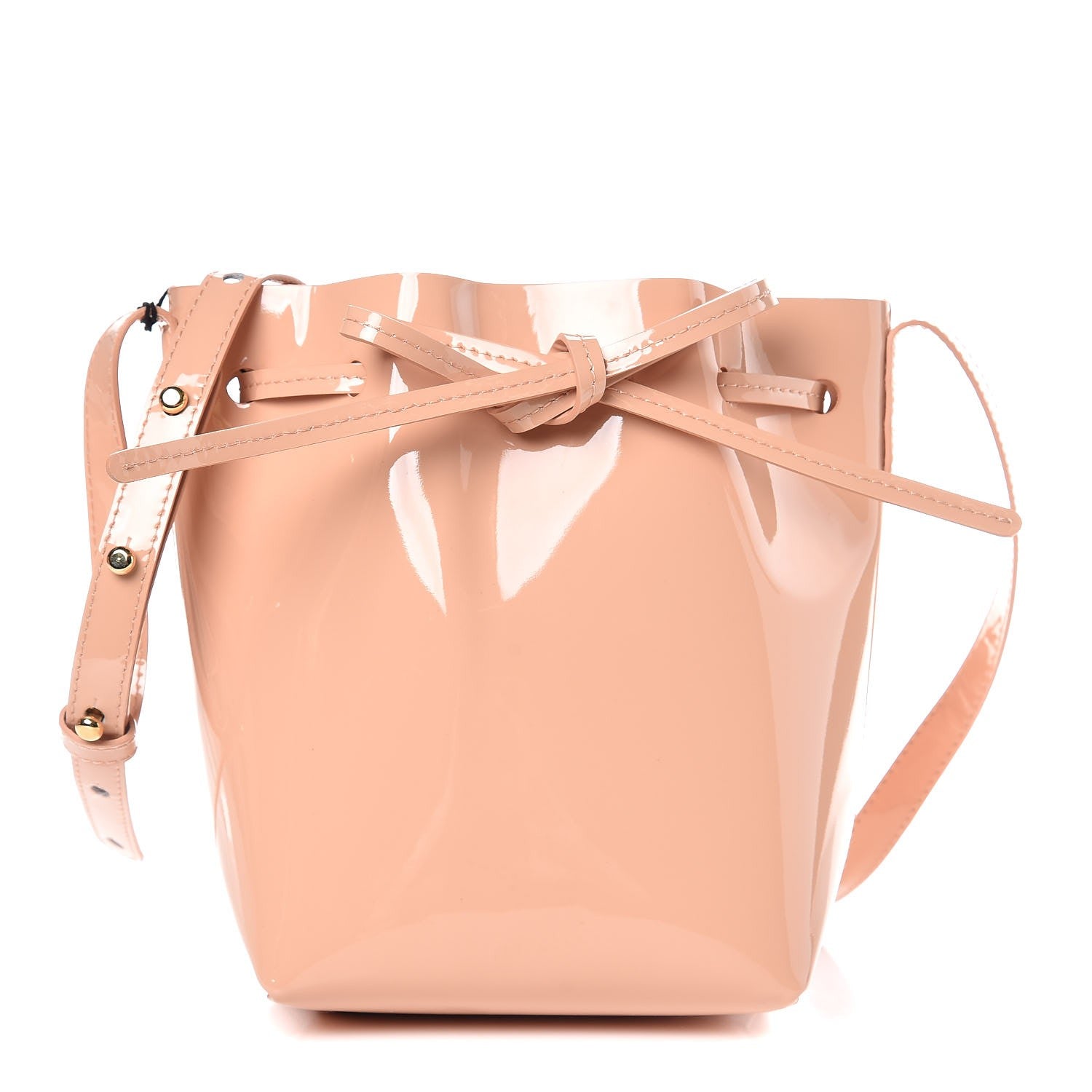 Mansur Gavriel Patent Calfskin Mini Mini Bucket Bag Rosa 1 of 6