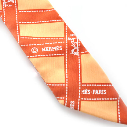 Hermes Silk Bolduc Twilly Orange 3 of 4