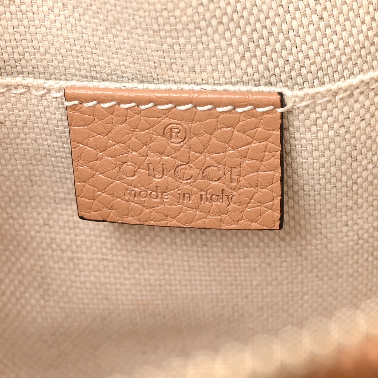 Gucci Pebbled Calfskin Small Soho Disco Bag Camelia 6 of 11