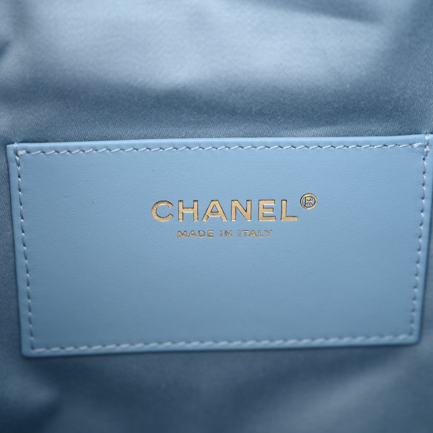 Chanel Washed Denim Quilted Medium Chanel 25 Handbag Blue 7 of 11