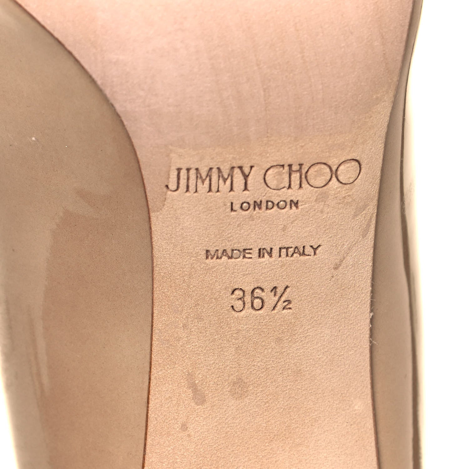Jimmy Choo Patent Agnes 85 Pumps 36.5 Beige 6 of 10