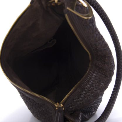 Christian Dior Lambskin Woven Hobo Brown 5 of 9