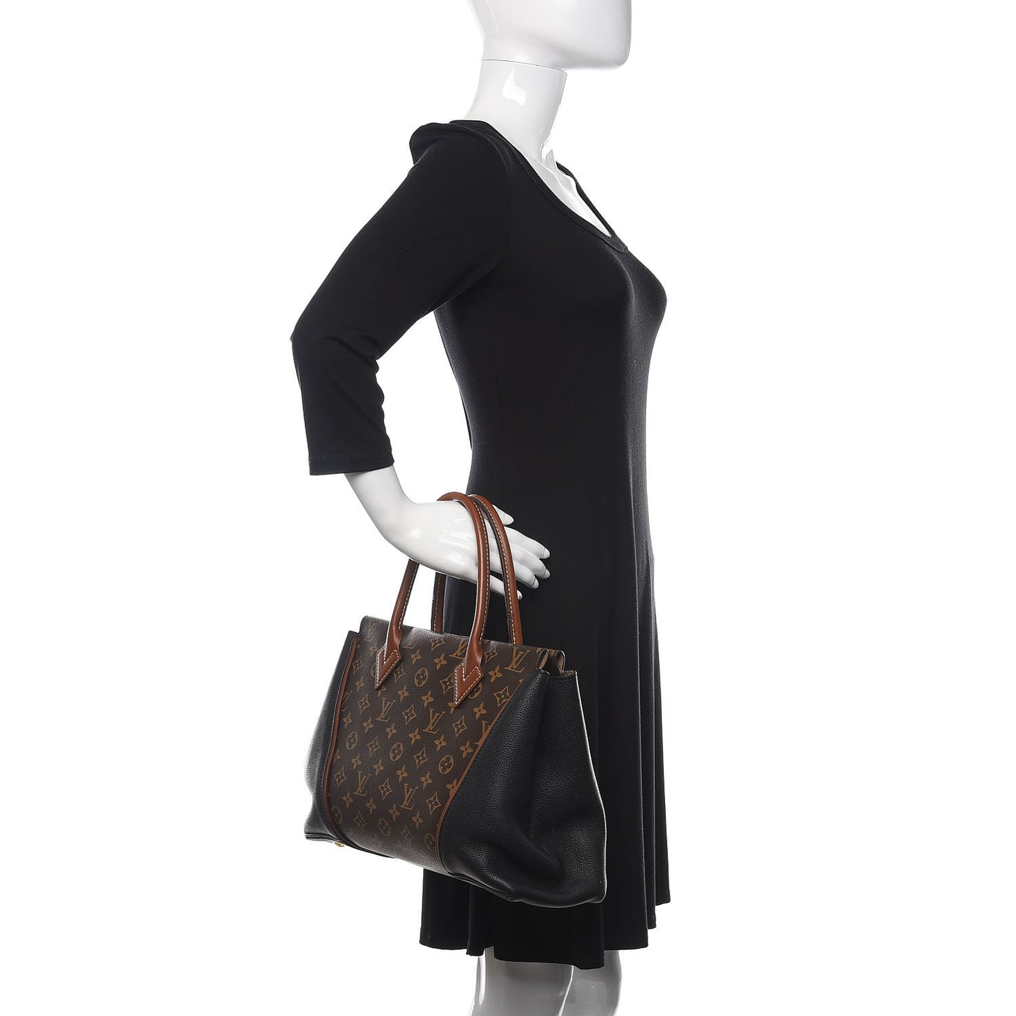 Monogram Tote W PM Black