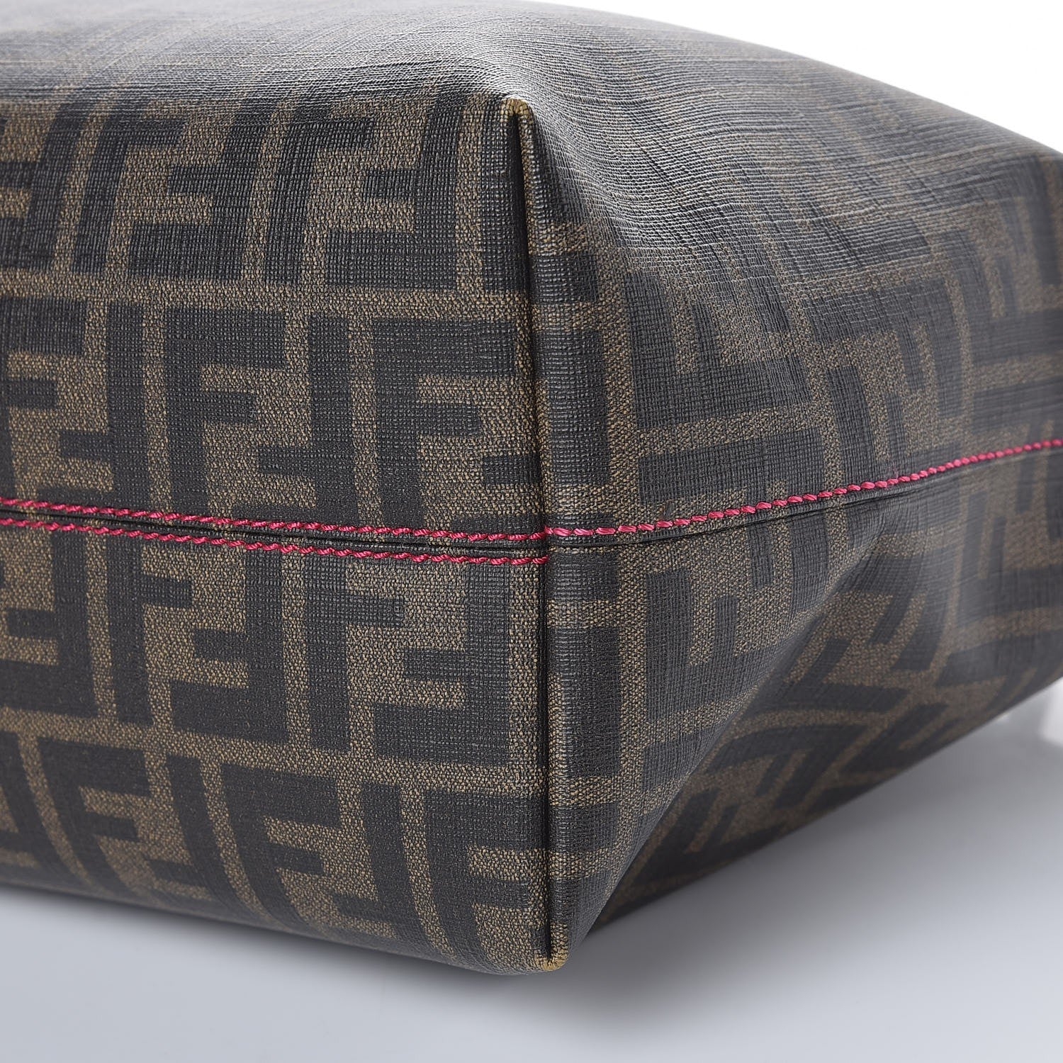 Fendi Zucca Spalmati Small Roll Tote Tobacco Fragola 16 of 16