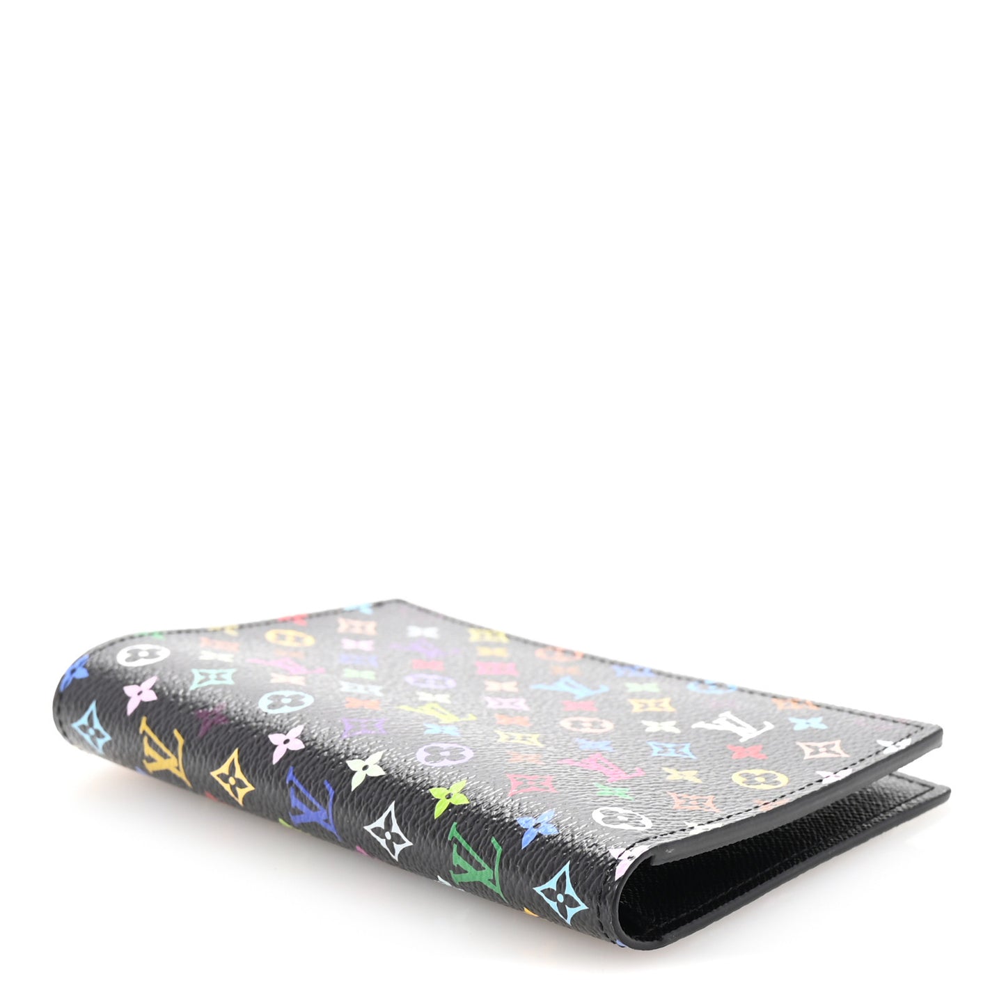 LV X TM Monogram Multicolor Passport Cover Black