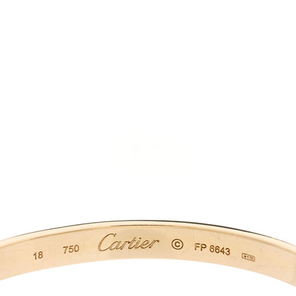 Cartier 18K Yellow Gold LOVE Bracelet 18 4 of 6