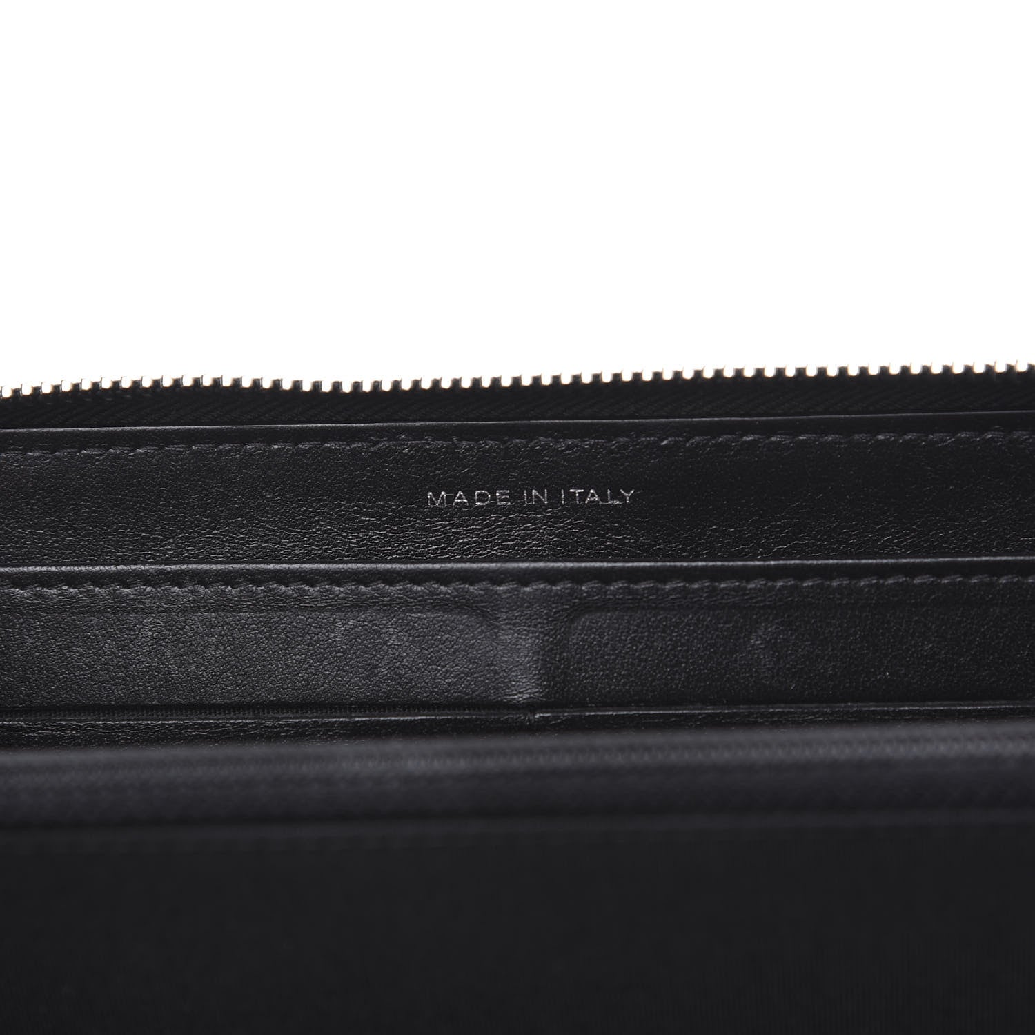 Chanel Lambskin Camellia Embossed Large Zip Around Gusset Wallet Black 6 of 11