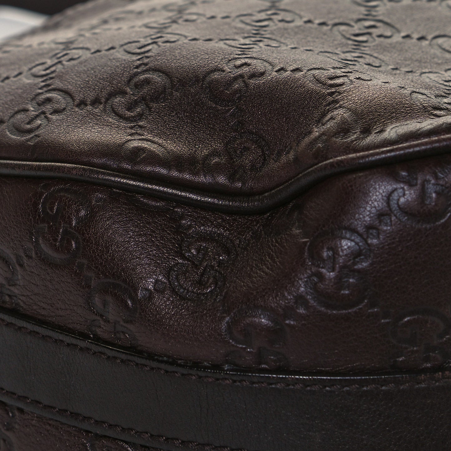 Guccissima Medium GG Twins Hobo Dark Brown