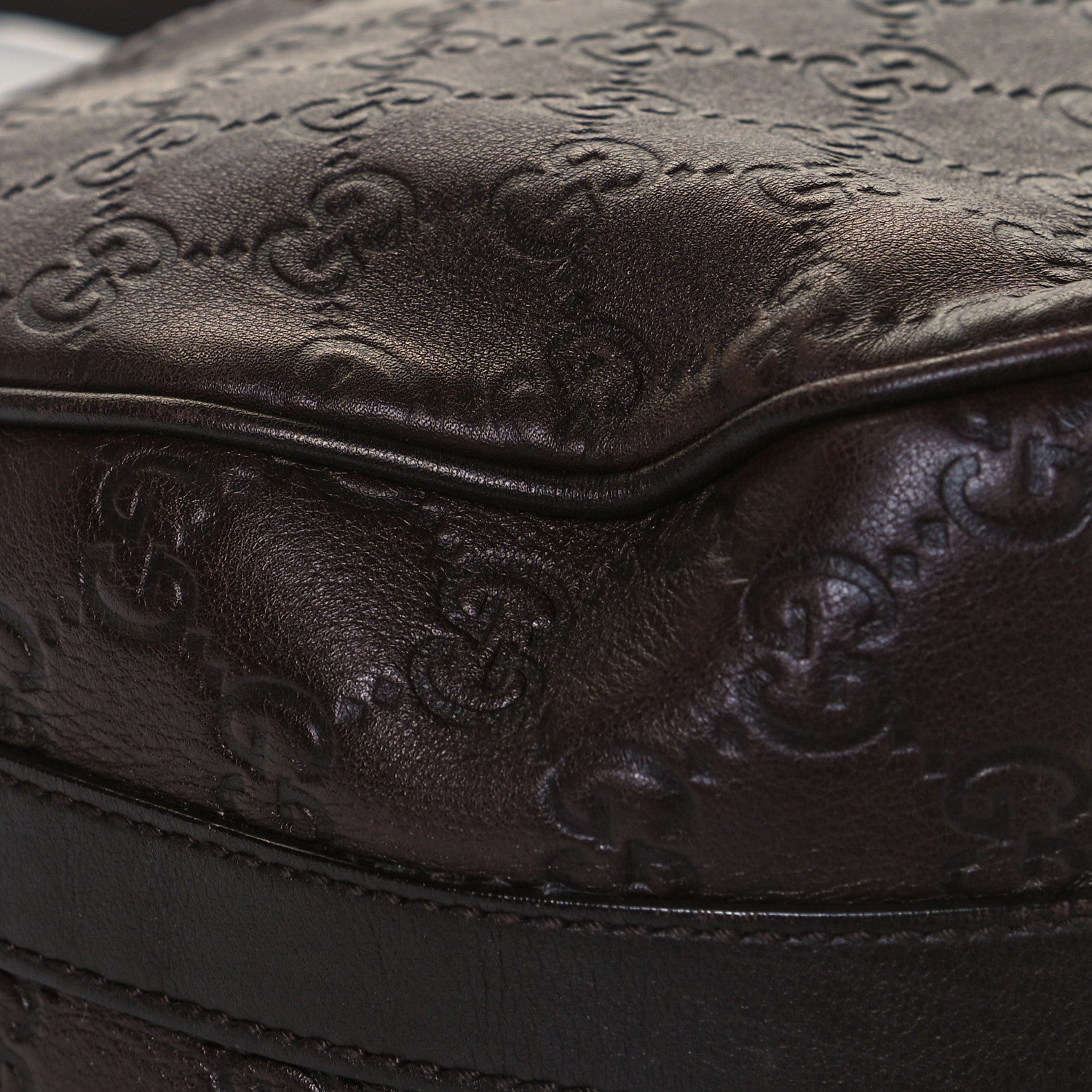 Gucci Guccissima Medium GG Twins Hobo Dark Brown 7 of 14