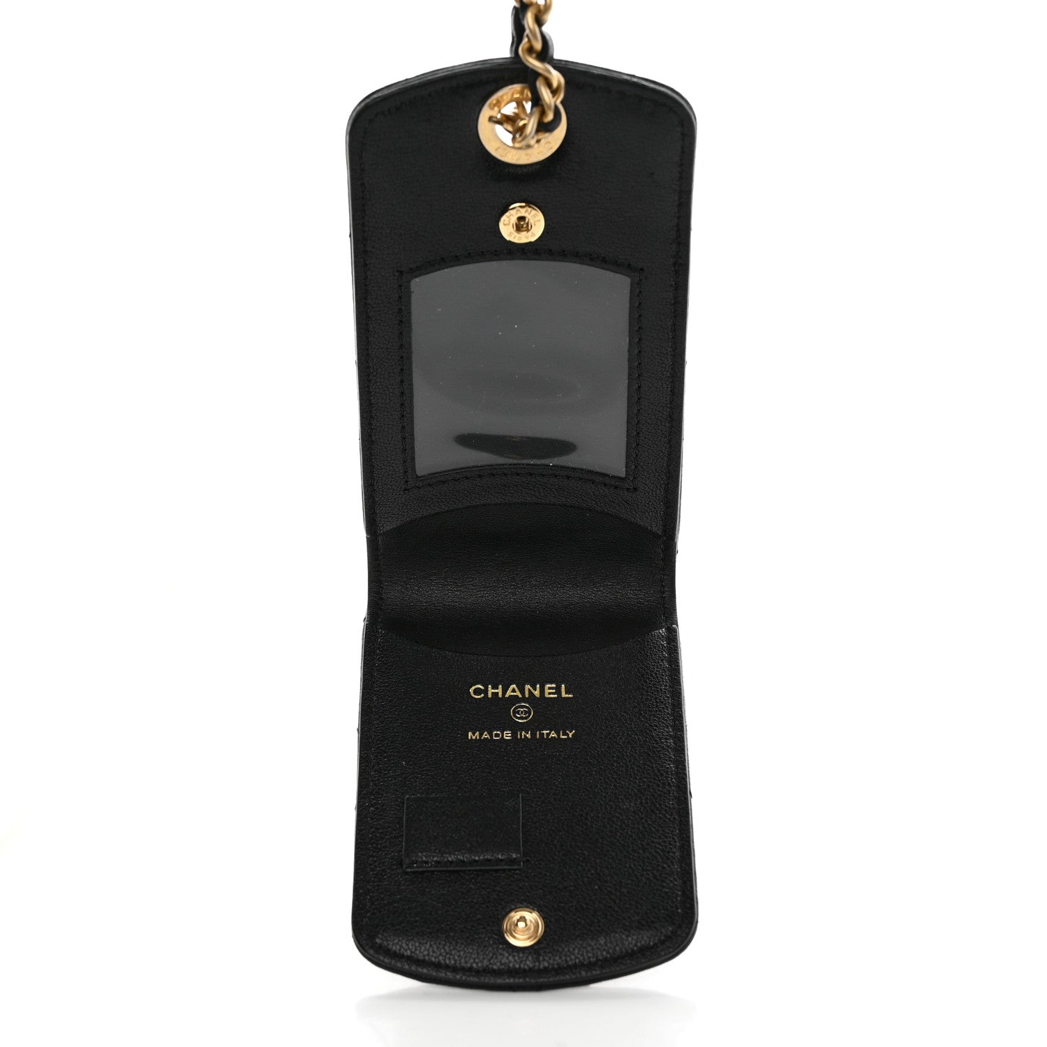 Chanel Lambskin Quilted Chanel 19 Luggage Tag Black 4 of 7