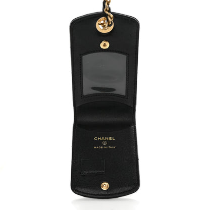 Chanel Lambskin Quilted Chanel 19 Luggage Tag Black 4 of 7