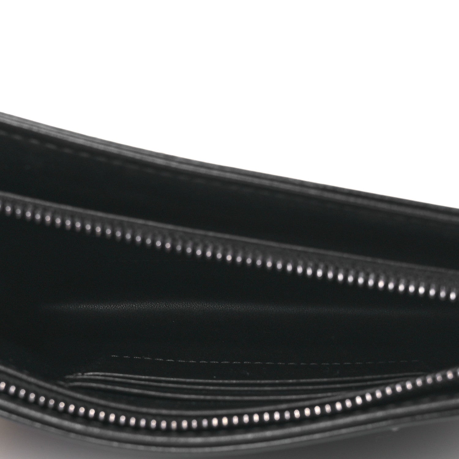 Christian Dior Calfskin Macrocannage Diamond Caro Zipped Pouch With Chain Black 5 of 13