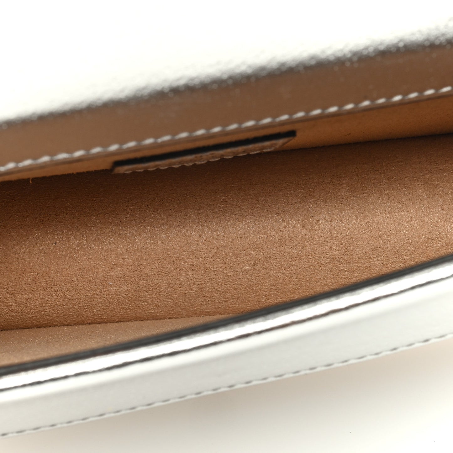 Metallic Calfskin Super Mini Dionysus Shoulder Bag Silver