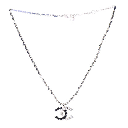 Chanel Lambskin Resin Pearl Dazzling Domino Short Necklace Gold Black 3 of 7